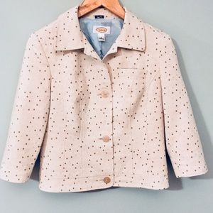 Talbots Polka Dot Blazer
